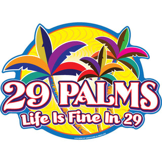 OK4 Twentynine Palms Festive Palms Sticker