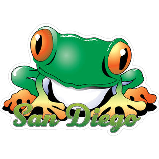 San Diego  CA   Tree Frog Sticker