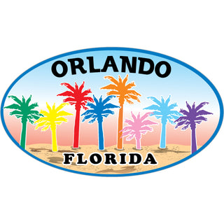 OK4 Orlando  FL Colorful Palms (00081) Sticker