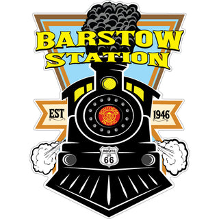 Barstow  CA   Train Front View Sticker