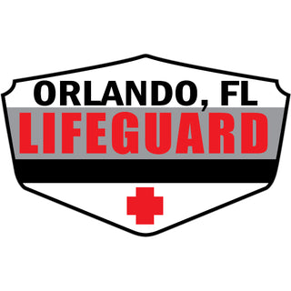 OK4 Orlando  FL Lifeguard Shield Sticker
