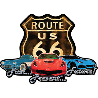 Route 66   Past Present Future Sticker