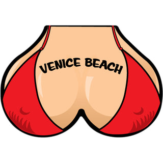 Venice Beach CA Bikini Top Boobs Sticker