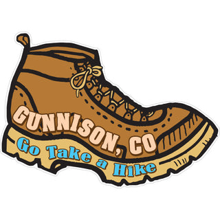 Gunnison Colorado Go Take a Hike Sticker