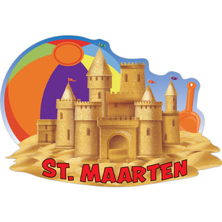St. Maarten   Sandcastle Sticker