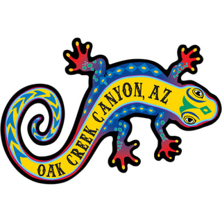 Oak Creek Canyon Colorful Gecko Sticker