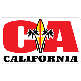 California   Fat Letters Surfboard Sticker