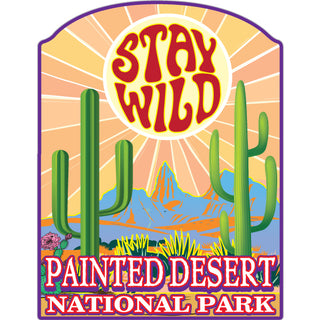 Painted Desert National Park   Stay Wild Sticker
