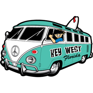 Key West Florida Bus Corner View Sticker