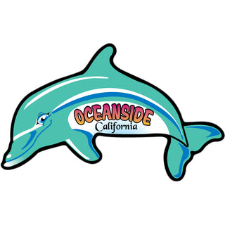 OK4 Oceanside  CA Dolphin (00095) Sticker