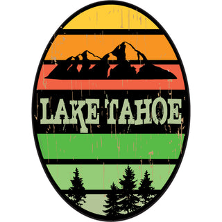 OK4 Lake Tahoe Oval Stripes Sticker