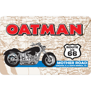 Oatman   Route 66 Shield Desert Map Sticker