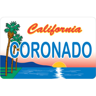 Coronado CA License Plate Sticker