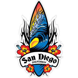 OK4 San Diego Tribal Surfboard 00178 Sticker
