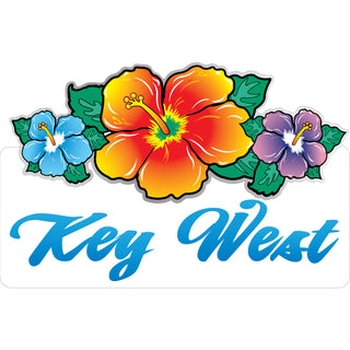 OK3 Key West Triple Hibiscus Sticker