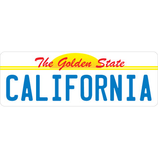 California   Golden State License Plate Sticker