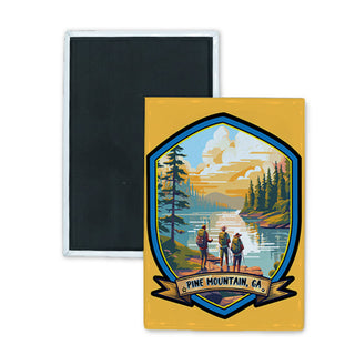 Pine Mountain  GA Hikers Rectangle Badge Magnet