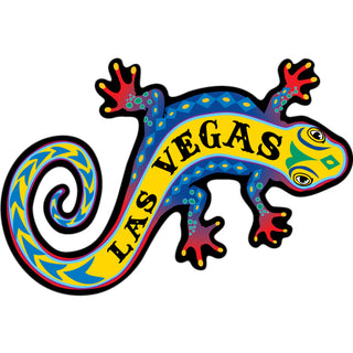 Las Vegas   Colorful Gecko Sticker