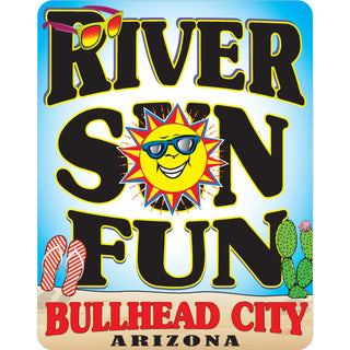 BULLHEAD CITY SUN FUN VERT Sticker