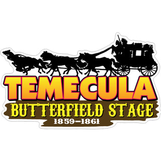 Temecula   Butterfield Stagecoach Sticker
